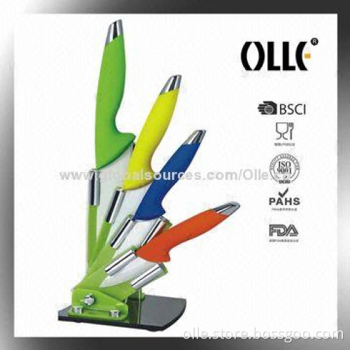 Ceramic Knife Set with Peeler, Gift Box Packaging